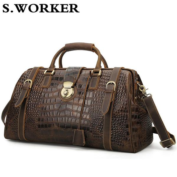 duffel bags vintage crazy horse genuine leather mens travel bag large capacity crocodile duffle carry on luggage bolsa overnight
duffel bags vintage crazy horse genuine leather mens travel bag large capacity crocodile duffle carry on luggage bolsa overnight