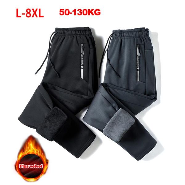 men's pants men autumn winter fleece lined drawstring jogger sweatpants thicken warm running track sweatpant plus size, Black
men's pants men autumn winter fleece lined drawstring jogger sweatpants thicken warm running track sweatpant plus size, Black