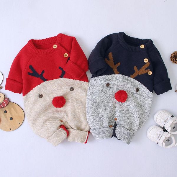 jumpsuits boys and girls clothes knitted cartoon deer jumpsuit baby christmas long-sleeved autumn winter female sweater, Blue
jumpsuits boys and girls clothes knitted cartoon deer jumpsuit baby christmas long-sleeved autumn winter female sweater, Blue