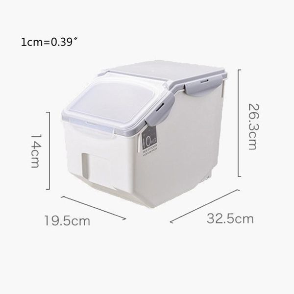 storage bottles & jars 10kg rice box with seal locking lid sealed grain container portable organizer for kitchen utensils
storage bottles & jars 10kg rice box with seal locking lid sealed grain container portable organizer for kitchen utensils