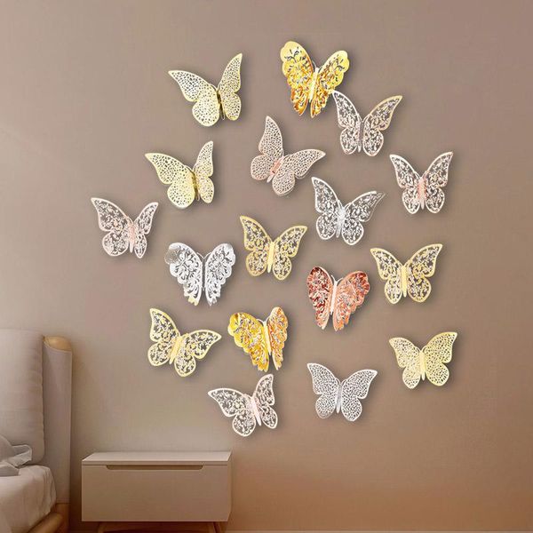party decoration 12pcs/set 4.5-12cm gold silver realistic wall stickers butterfly children's room sticker wedding home supplies
party decoration 12pcs/set 4.5-12cm gold silver realistic wall stickers butterfly children's room sticker wedding home supplies