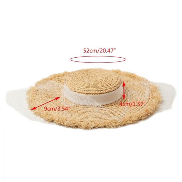 kids summer shallow flat straw hat wide brim banded lace ribbon beach cap lx9e hats, Blue;gray
kids summer shallow flat straw hat wide brim banded lace ribbon beach cap lx9e hats, Blue;gray