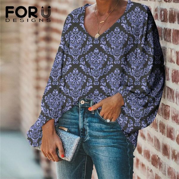 women's blouses & shirts forudesigns 2021 trend vintage for women damask print large size lantern sleeve brand design v-neck clothing, White
women's blouses & shirts forudesigns 2021 trend vintage for women damask print large size lantern sleeve brand design v-neck clothing, White
