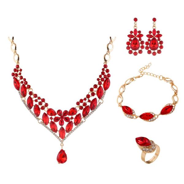 earrings & necklace 1 set jewelry accessories shiny bracelet ring for bridal, Silver
earrings & necklace 1 set jewelry accessories shiny bracelet ring for bridal, Silver