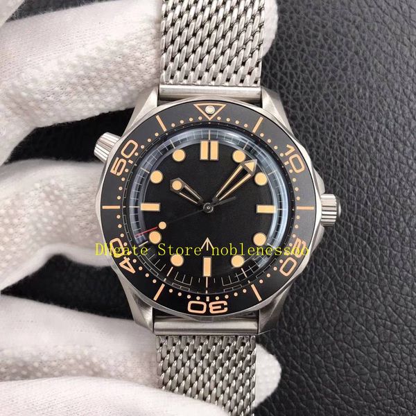 2 style cal.8806 automatic movement watch men's black dial 007 no time to die 42mm titanium naiad lock clasp spectre steel bracelet vsf, Slivery;brown
2 style cal.8806 automatic movement watch men's black dial 007 no time to die 42mm titanium naiad lock clasp spectre steel bracelet vsf, Slivery;brown