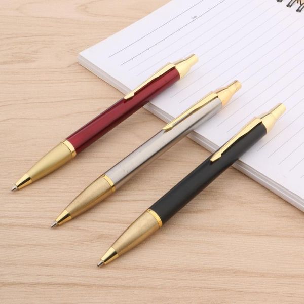 frosted black ballpoint pen press classics golden trim metal ball ink pens for writing, Blue;orange
frosted black ballpoint pen press classics golden trim metal ball ink pens for writing, Blue;orange