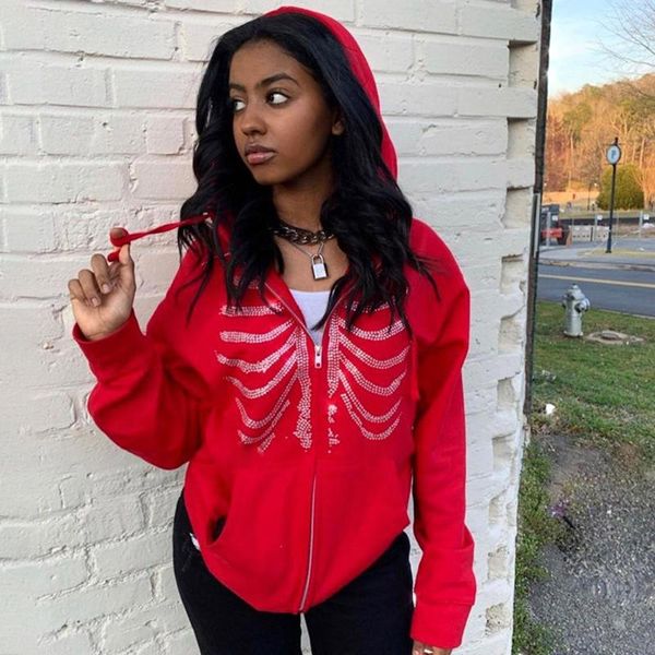 women's hoodies & sweatshirts y2k rhinestone skeleton women autumn streetwear zip up goth black harajuku grunge oversized winter
women's hoodies & sweatshirts y2k rhinestone skeleton women autumn streetwear zip up goth black harajuku grunge oversized winter
