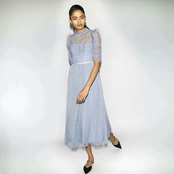 runway summer fashion designer women's fashions stylish vintage dot print belt mesh party dress, Black;gray
runway summer fashion designer women's fashions stylish vintage dot print belt mesh party dress, Black;gray