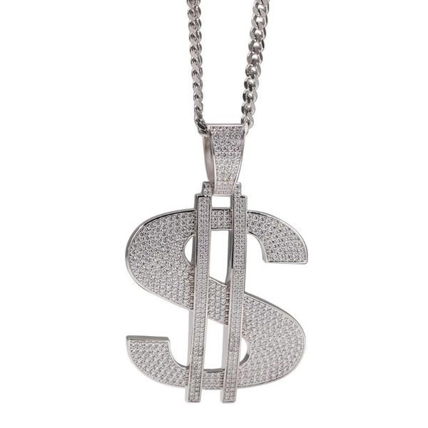 hip hop domineering copper inlaid with zircon out large dollar pendant rap street style male necklace jewelry necklaces, Silver
hip hop domineering copper inlaid with zircon out large dollar pendant rap street style male necklace jewelry necklaces, Silver