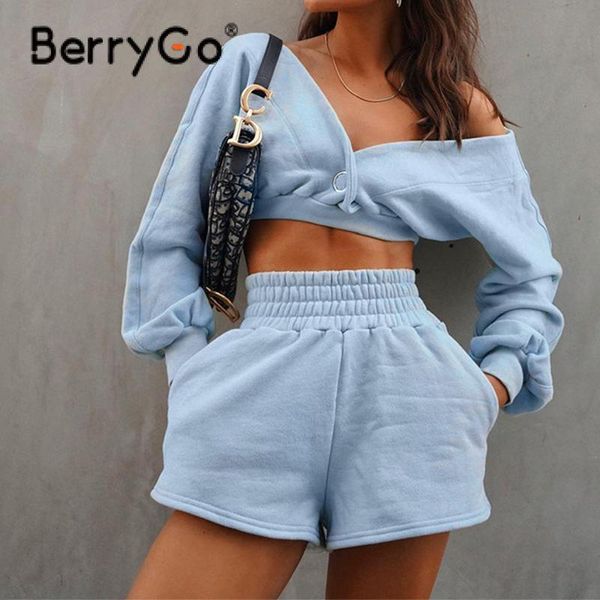 women's tracksuits berrygo causal short sets women long sleeve off shoulder hoodie and high waist pants fashion lady two piece, Gray
women's tracksuits berrygo causal short sets women long sleeve off shoulder hoodie and high waist pants fashion lady two piece, Gray