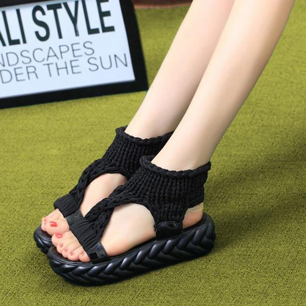 dress shoes women platform sandals size 41 knitting ladies and fashion summer woman sandalen dames, Black
dress shoes women platform sandals size 41 knitting ladies and fashion summer woman sandalen dames, Black