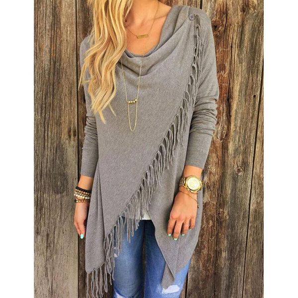 women's knits & tees cape for women harajuku poncho shawl sweater fringed slash scarf collar solid mid-length long sleeve blouse autumn, White
women's knits & tees cape for women harajuku poncho shawl sweater fringed slash scarf collar solid mid-length long sleeve blouse autumn, White