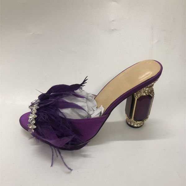slippers beading feather slides 10cm crystal square heel formal party shoes open toe plus size dress women 5r4u, Black
slippers beading feather slides 10cm crystal square heel formal party shoes open toe plus size dress women 5r4u, Black