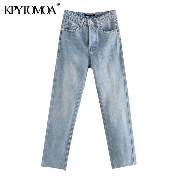 kpytomoa women chic fashion high waist straight jeans vintage buttons fly pockets denim pants female ankle trousers jean 210809, Blue
kpytomoa women chic fashion high waist straight jeans vintage buttons fly pockets denim pants female ankle trousers jean 210809, Blue