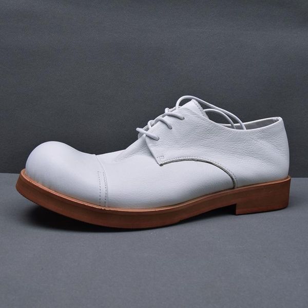 dress shoes spring autumn designer japanese men casual thick bottom soft real leather british round toe derby vintage luxury, Black
dress shoes spring autumn designer japanese men casual thick bottom soft real leather british round toe derby vintage luxury, Black