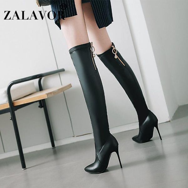 boots zalavor over knee shoes women slim motorcycle high heels fashion long tube winter warm size 33-46, Black
boots zalavor over knee shoes women slim motorcycle high heels fashion long tube winter warm size 33-46, Black