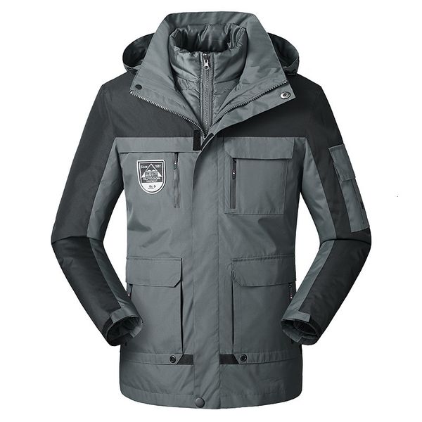 men's thick warm winter down jacket 3 in 1 new fashion outwear patchwork windproof waterproof hood men & parkas 5xl 6xl, Black
men's thick warm winter down jacket 3 in 1 new fashion outwear patchwork windproof waterproof hood men & parkas 5xl 6xl, Black