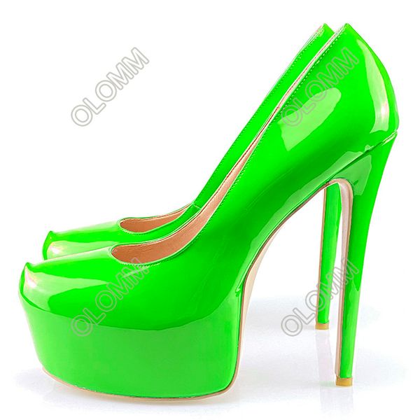 olomm women spring pumps patent stiletto high heels round toe gorgeous fuchsia party shoes women us plus size 5-20, Black
olomm women spring pumps patent stiletto high heels round toe gorgeous fuchsia party shoes women us plus size 5-20, Black