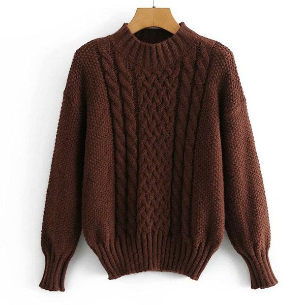 women's sweaters 2021 fashion autumn winter women thick warm knitted cotton twisted sweater lady vintage coffee beige loose wind pullov, White;black
women's sweaters 2021 fashion autumn winter women thick warm knitted cotton twisted sweater lady vintage coffee beige loose wind pullov, White;black