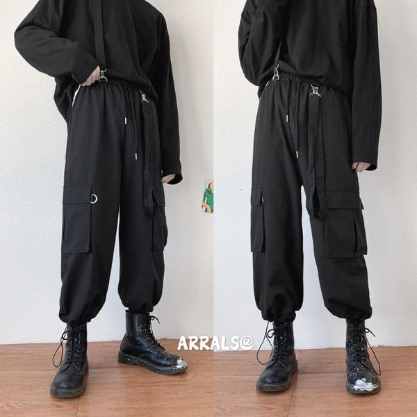 men's pants 2021 fashion overalls youth removable salopettes romper jumpsuit cargo casual loose streetwear trousers m-2xl, Black
men's pants 2021 fashion overalls youth removable salopettes romper jumpsuit cargo casual loose streetwear trousers m-2xl, Black