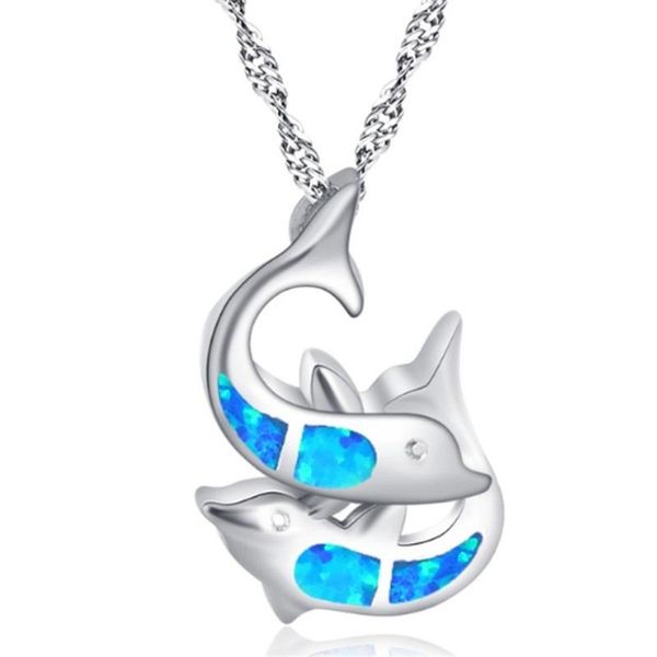pendant necklaces fashion exquisite fire opal dolphin animal necklace female romantic engagement jewelry party birthday gift, Silver
pendant necklaces fashion exquisite fire opal dolphin animal necklace female romantic engagement jewelry party birthday gift, Silver