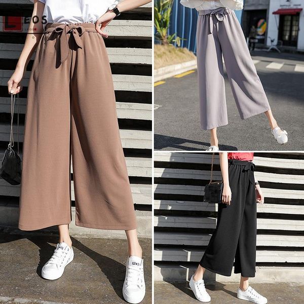 women's pants & capris wide leg high waist straight for female summer thin elastic trousers casual loose ankle-length women clothing, Black;white
women's pants & capris wide leg high waist straight for female summer thin elastic trousers casual loose ankle-length women clothing, Black;white