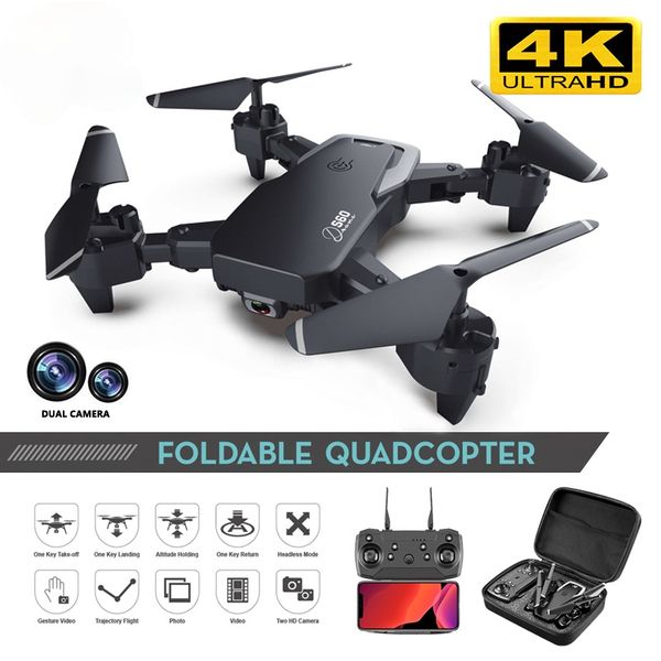 sharefunbay drone 4k hd wide angle camera 1080p wifi fpv drone dual camera quadcopter height keep drone camera