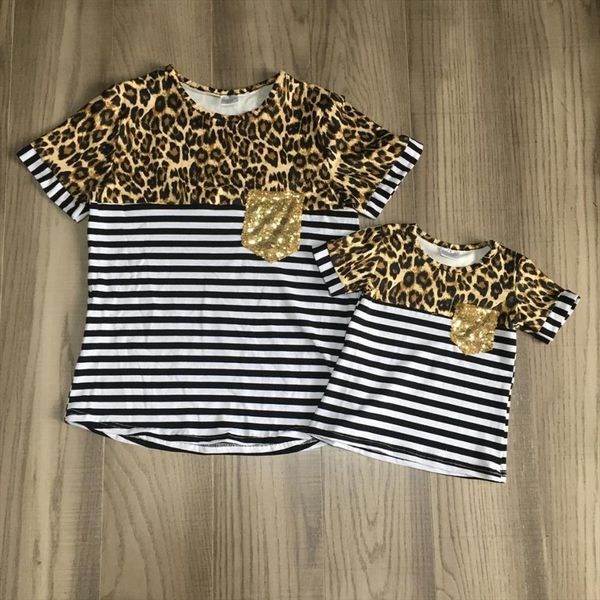 summer baby girls mommy amp me raglans boutique stripe leopard cotton shirts children clothes short sleeve kidswear, White
summer baby girls mommy amp me raglans boutique stripe leopard cotton shirts children clothes short sleeve kidswear, White