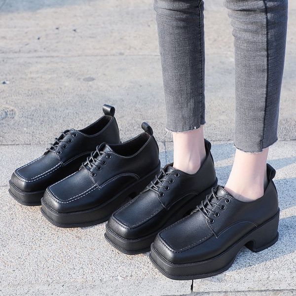 new spring casual shoes woman japanese vintage high heels platform shoes college student cosplay lace up women shoes plus size c0410, Black
new spring casual shoes woman japanese vintage high heels platform shoes college student cosplay lace up women shoes plus size c0410, Black