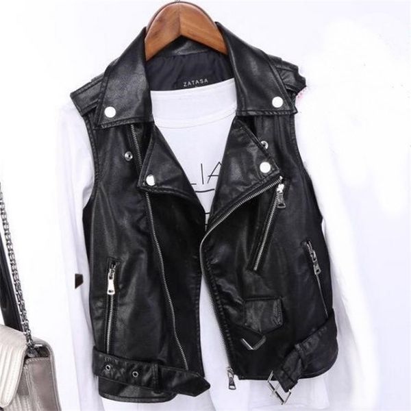 pu leather waistcoat women motorcycle vest coat sleeveless vests large size 4xl 210819, Black;white
pu leather waistcoat women motorcycle vest coat sleeveless vests large size 4xl 210819, Black;white