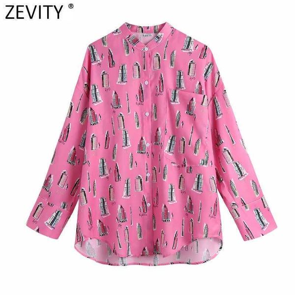 zevity women vintage o neck long sleeve pocket casual shirt female city print kimono blouse roupas chic chemise ls9066 210603, White
zevity women vintage o neck long sleeve pocket casual shirt female city print kimono blouse roupas chic chemise ls9066 210603, White