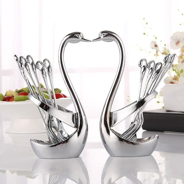 stainless steel swan cutlery set forks knives spoons dinner dinnerware with base holder kitchen accessories a sets
stainless steel swan cutlery set forks knives spoons dinner dinnerware with base holder kitchen accessories a sets