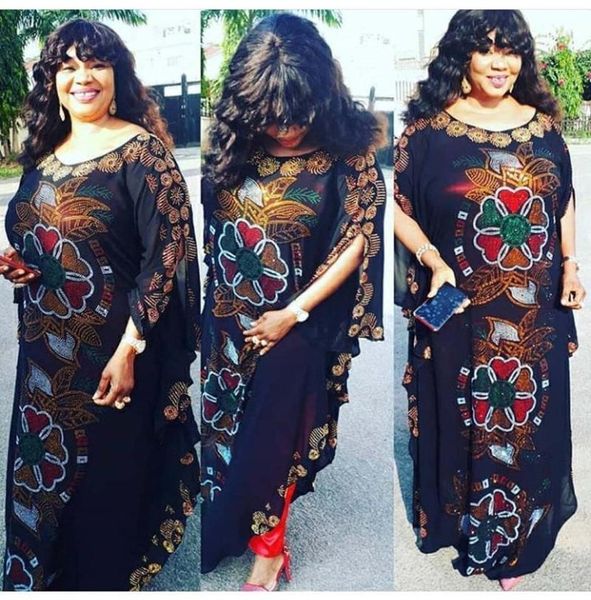 loose african women's clothing dashiki chiffon material color full drill long dress with orange underlining two piece set ethnic, Red
loose african women's clothing dashiki chiffon material color full drill long dress with orange underlining two piece set ethnic, Red
