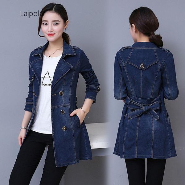 women's jackets 2021 long denim jacket women double breasted jeans coat ladies casual slim plus size 3xl 4xl windbreaker woman with bel, Black;brown
women's jackets 2021 long denim jacket women double breasted jeans coat ladies casual slim plus size 3xl 4xl windbreaker woman with bel, Black;brown
