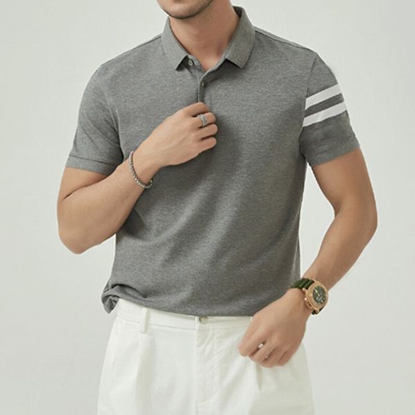 neckline striped men s street polo shirt, comfortable, classic fashion, daily travel, work party workout, White;black
neckline striped men s street polo shirt, comfortable, classic fashion, daily travel, work party workout, White;black
