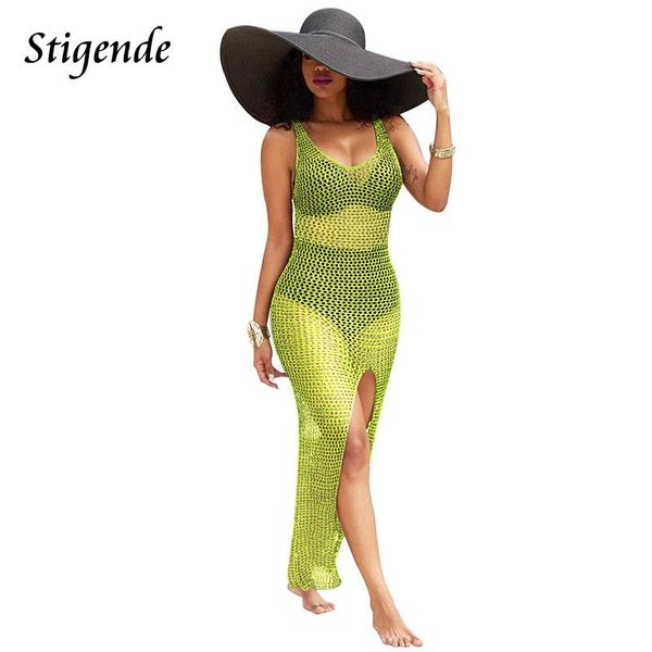 stigende summer mesh knit cover up beach dress women swimsuit crochet tunic hollow out see through high split long sundress women's swi, White;black
stigende summer mesh knit cover up beach dress women swimsuit crochet tunic hollow out see through high split long sundress women's swi, White;black