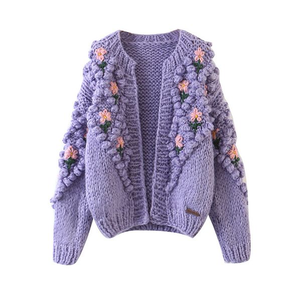 heavy handmade crochet knitted cardigan purple o neck puff sleeve sweater jacket embroidery jacquard jumpers korea 210429, White
heavy handmade crochet knitted cardigan purple o neck puff sleeve sweater jacket embroidery jacquard jumpers korea 210429, White