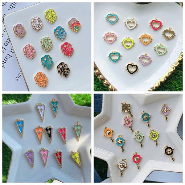 charms 10pcs 2021 jewellery heart key leaf enamel diy earrings bracelet pendant necklace accessories jewelry making, Bronze;silver
charms 10pcs 2021 jewellery heart key leaf enamel diy earrings bracelet pendant necklace accessories jewelry making, Bronze;silver