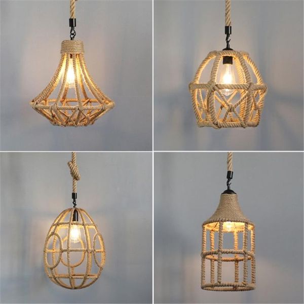 pendant lamps vintage rope rattan woven lights simple hand weaved hanging lamp e27 suspension fixture for dining room restaurant bar
pendant lamps vintage rope rattan woven lights simple hand weaved hanging lamp e27 suspension fixture for dining room restaurant bar