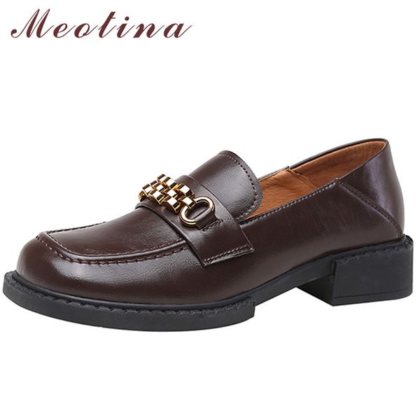 genuine leather med heels block heel loafers shoes women square toe pumps metal decoration female footwear spring brown 210517, Black
genuine leather med heels block heel loafers shoes women square toe pumps metal decoration female footwear spring brown 210517, Black