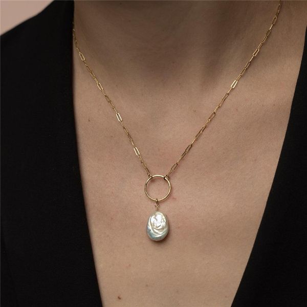 14k gold filled natural baroque pearl necklace choker jewelry handmade pendants, Silver
14k gold filled natural baroque pearl necklace choker jewelry handmade pendants, Silver