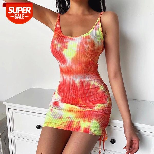 women backless low-cut tie-dye print dress fashion casual spaghetti strap sleeveless skinny sheath mini for ladies #uk5l, White;black
women backless low-cut tie-dye print dress fashion casual spaghetti strap sleeveless skinny sheath mini for ladies #uk5l, White;black
