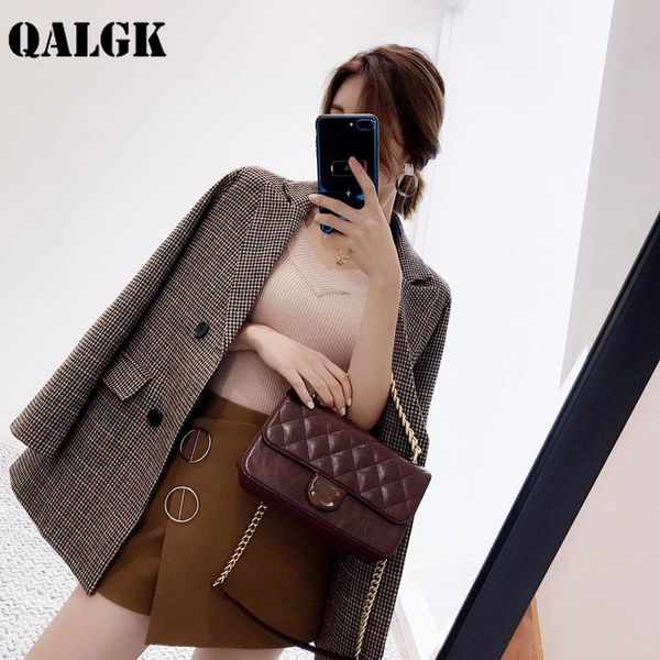 women's suits & blazers fashion women winter 2021 spring and autumn korean retro casual plaid small suit female temperament wild loose, White;black
women's suits & blazers fashion women winter 2021 spring and autumn korean retro casual plaid small suit female temperament wild loose, White;black