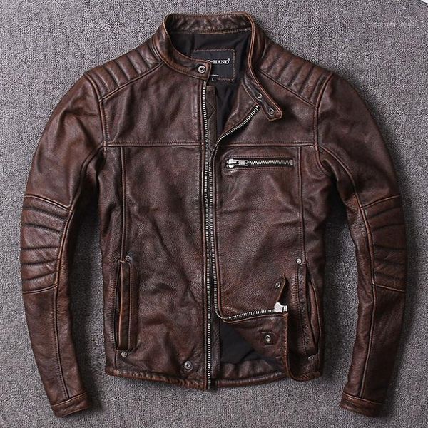 style mens . cowhide clothes,quality biker leather jacket,fashion black genuine coat.homme slim,sales men's & faux
style mens . cowhide clothes,quality biker leather jacket,fashion black genuine coat.homme slim,sales men's & faux