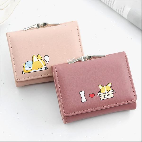 women small wallets cartera mujer cute corgi doge design ladies pu leather female short money purses with coin pocket, Red;black
women small wallets cartera mujer cute corgi doge design ladies pu leather female short money purses with coin pocket, Red;black