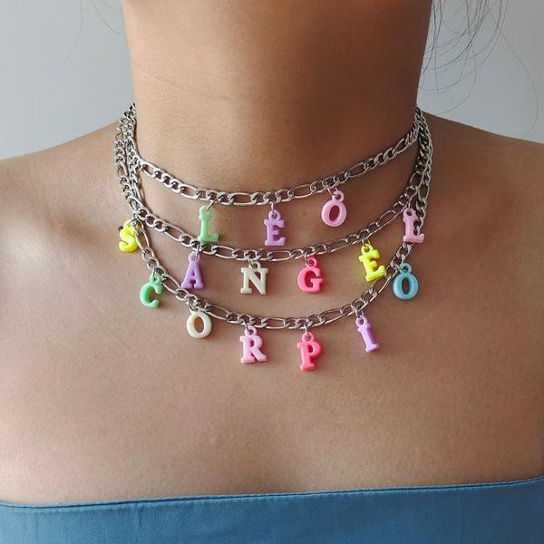 pendant necklaces zx ins colorful resin constellation letter necklace for women initial leo angel statement wholesale jewelry, Silver
pendant necklaces zx ins colorful resin constellation letter necklace for women initial leo angel statement wholesale jewelry, Silver