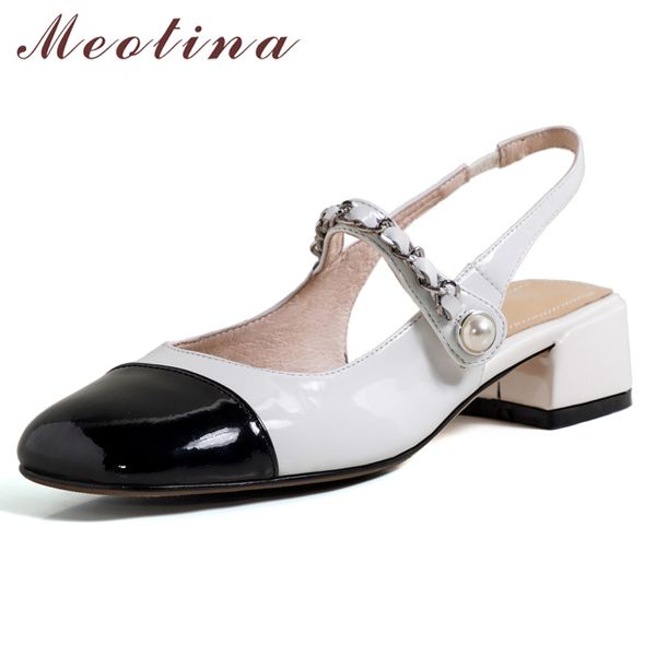 mary janes genuine leather shoes square toe med heel thick ladies pumps slingbacks female footwear spring white 40 210517, Black
mary janes genuine leather shoes square toe med heel thick ladies pumps slingbacks female footwear spring white 40 210517, Black