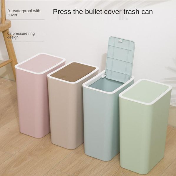 waste bins kitchen bathroom trash can storage bin waterproof garbage classification plastic material 8l capacity one key to open
waste bins kitchen bathroom trash can storage bin waterproof garbage classification plastic material 8l capacity one key to open