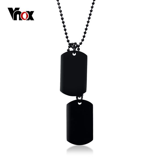 vnox stainless steel double dog tag necklace for men high polished pendant id men jewelry 24" chain necklace, Silver
vnox stainless steel double dog tag necklace for men high polished pendant id men jewelry 24" chain necklace, Silver