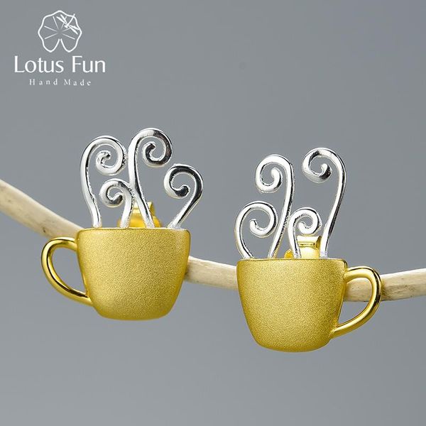stud lotus fun real 925 sterling silver natural creative handmade fine jewelry coffee cup fashion earrings for women brincos, Golden;silver
stud lotus fun real 925 sterling silver natural creative handmade fine jewelry coffee cup fashion earrings for women brincos, Golden;silver